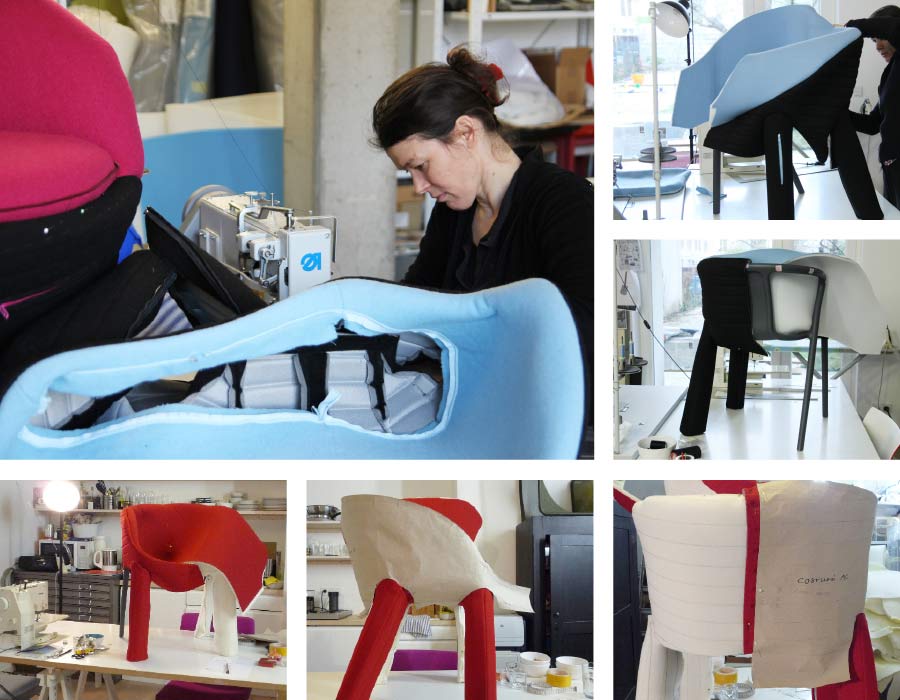 Magis easy chair Spacecoats with designer Julia Läufer